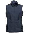 FHV-1W Stormtech Ladies Avalante Full Zip Knitted Fleece Gilet Navy Heather colour image